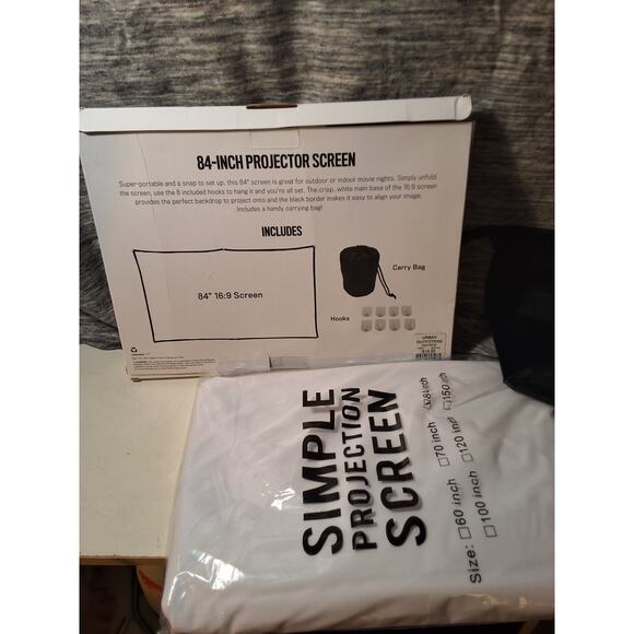 84 INCH PROJECTOR SCREEN - Picture 5 of 5